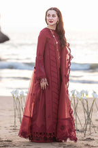 Lawn-3PC Chikankari Embroidered Shirt With Khadi Net Embroidered Dupatta-5402