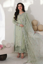Lawn-3PC Chikankari Embroidered Shirt With Khadi Net Embroidered Dupatta-5261
