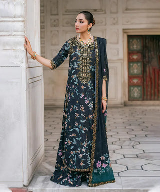 KHADDAR-3PC WITH KHADDAR PRINTED SHIRT & TROUSER-928