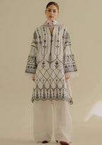 Lawn-3PC Embroidered Shirt with Digital Printed Jacquard Dupatta-1383