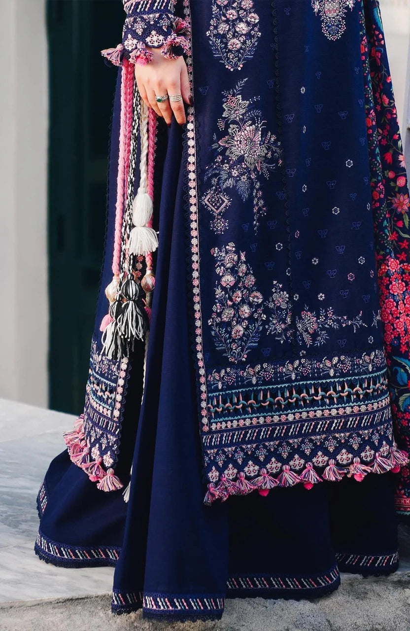 Lawn 3PC Embroidered with Digital Printed Jacquard Dupatta-5161