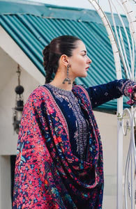 Lawn 3PC Embroidered with Digital Printed Jacquard Dupatta-5161