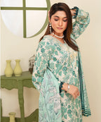 KHADDAR 3PC WITH KHADDAR PRINTED SHIRT & TROUSER-906