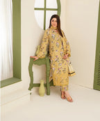 KHADDAR 3PC WITH KHADDAR PRINTED SHIRT & TROUSER-912