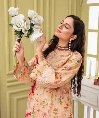 KHADDAR 3PC WITH KHADDAR PRINTED SHIRT & TROUSER-904