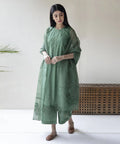 Dhanak-3PC Embroidered Shirt With Organza Embroidered Dupatta-140