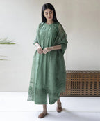 Dhanak-3PC Embroidered Shirt With Organza Embroidered Dupatta-140