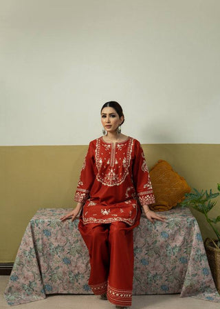 Lawn-2PC Embroidered Suit-5254