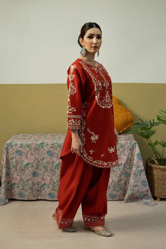 Lawn-2PC Embroidered Suit-5254