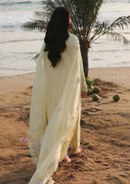 Lawn-3PC Embroidered Shirt with Organza Embroidered Dupatta - 5213