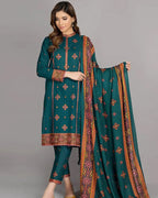Lawn-3PC Embroidered with Lawn Embroidered Dupatta-1118