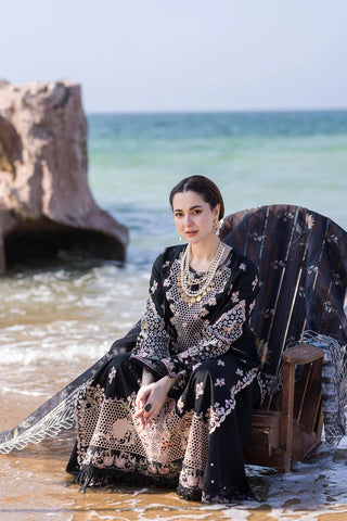 Lawn-3PC Embroidered Shirt With Organza Embroidered Dupatta-5400