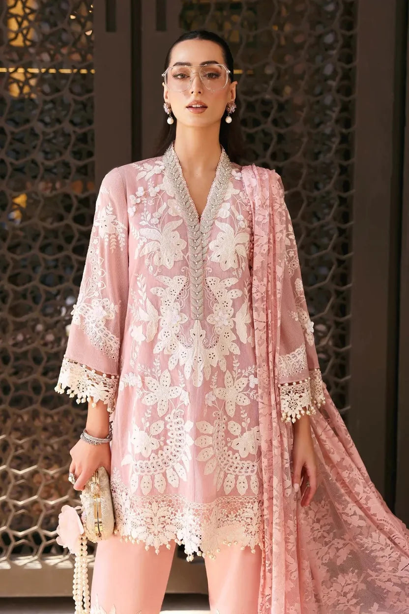 Lawn-3PC Embroidered With Chiffon Digital Printed Dupatta - 5277
