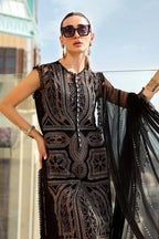 Lawn-3PC Chikankari Embroidered Shirt With Chiffon Embroidered Dupatta-5331