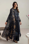 Dhanak-3PC Embroidered Shirt with Digital Printed Wool Shawl- 3365