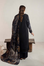 Dhanak-3PC Embroidered Shirt with Digital Printed Wool Shawl- 3365