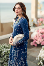 Lawn-3PC Embroidered Shirt With Khadi Net Embroidered Dupatta-5403