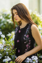 Dhanak-3PC Embroidered Shirt with Digital Printed Wool Shawl-3355