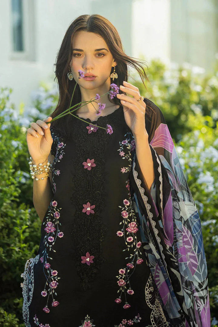 Dhanak-3PC Embroidered Shirt with Digital Printed Wool Shawl-3355