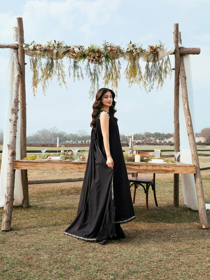 Lawn-3PC Chikankari Embroidered With Khadi Net Embroidered Dupatta-5280