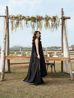 Lawn-3PC Chikankari Embroidered With Khadi Net Embroidered Dupatta-5280