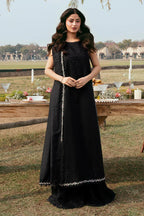Lawn-3PC Chikankari Embroidered With Khadi Net Embroidered Dupatta-5280