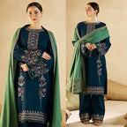 Lawn 3PC Embroidered with Cotton Net Viscose Embroidered Dupatta-5175
