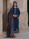 Lawn-3PC Embroidered Shirt With Digital Printed Jauqard Dupatta-5054