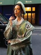 Dhanak 3PC Embroidered With Digital Printed Wool Shawl-103