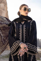 Dhanak-3PC Embroidered Shirt with Digital Printed Wool Shawl - 3426