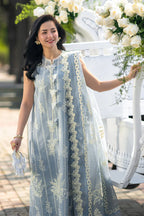 Lawn-3PC Embroidered Shirt With Digital Printed Jacquard Dupatta-5309
