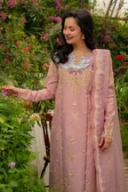 Lawn-3PC Sequence Embroidered Shirt With Khadi Net Embroidered Dupatta-5345