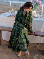 Lawn-3PC Chikankari Embroidered Shirt With Khadi Net Embroidered Dupatta-5377