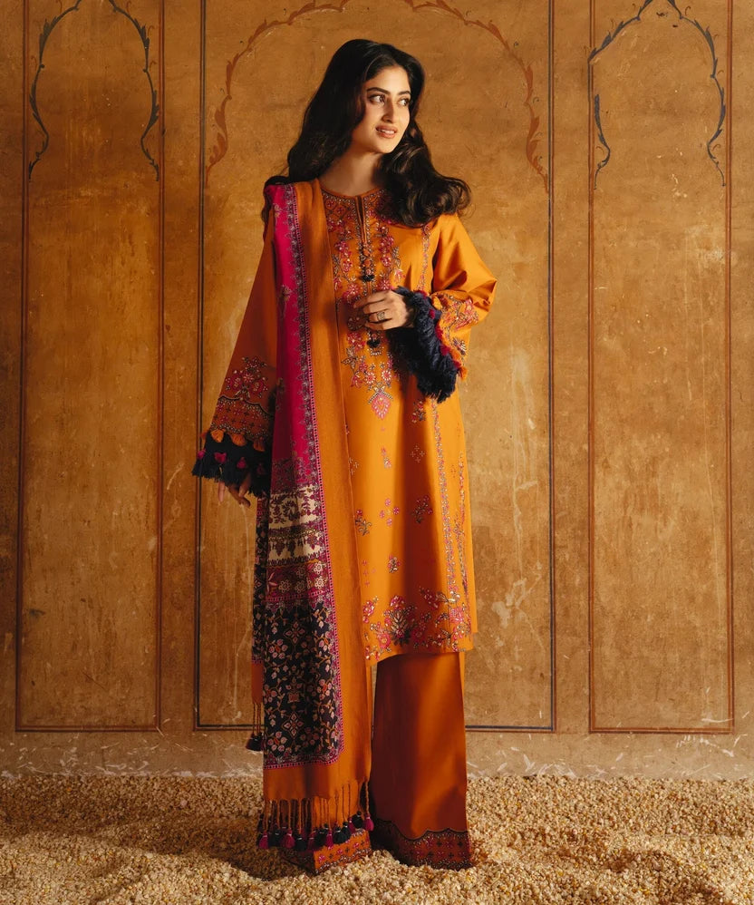 Lawn-3PC Embroidered with Digital Printed Jacquard Dupatta-5126