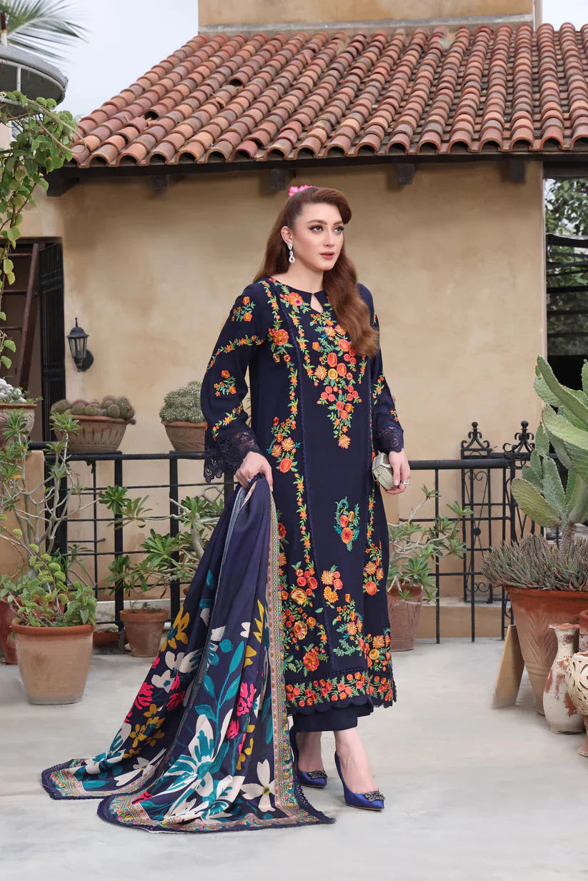 Lawn-3PC Embroidered Shirt with Digital Printed Jauqard Dupatta-5131
