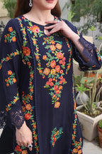 Lawn-3PC Embroidered Shirt with Digital Printed Jauqard Dupatta-5131