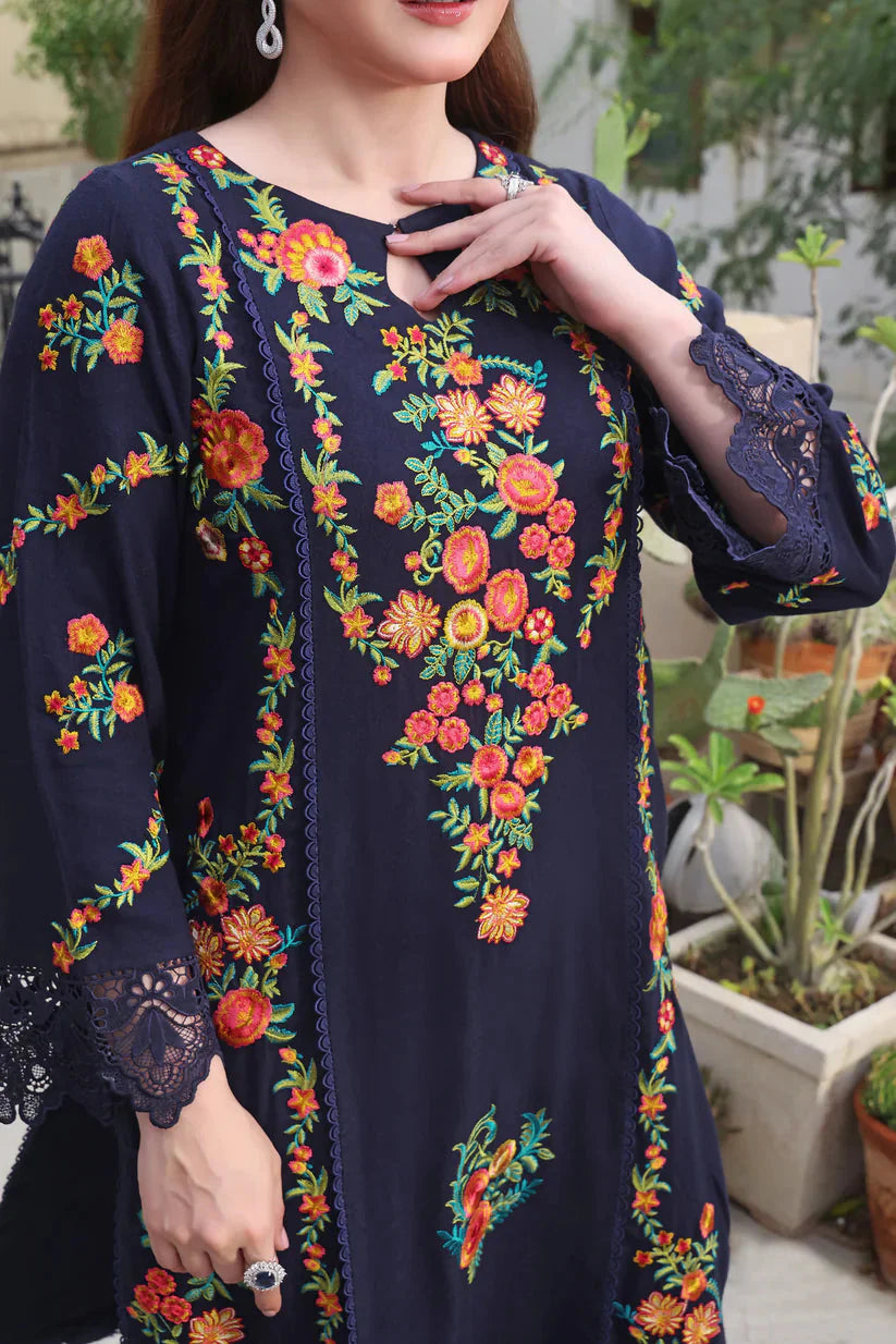 Lawn-3PC Embroidered Shirt with Digital Printed Jauqard Dupatta-5131
