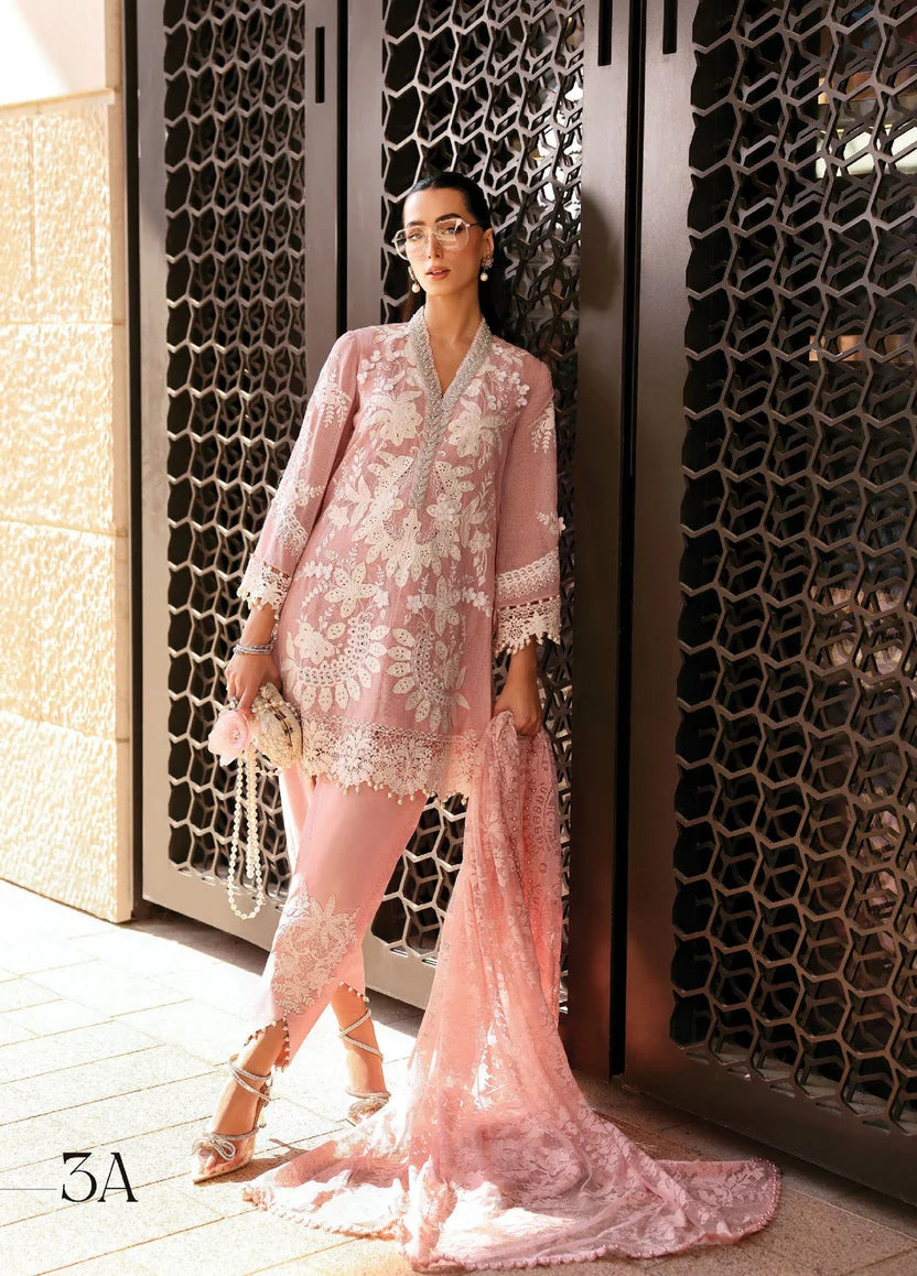 Lawn-3PC Embroidered With Chiffon Digital Printed Dupatta - 5277