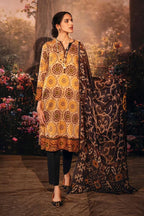 Lawn 3PC Printed With Printed Voile Dupatta-754
