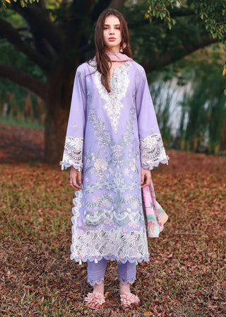 Dhanak-3PC Embroidered Shirt with Digital Printed Wool Shawl - 6406