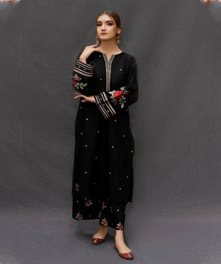 2PC Lawn Embroidered Shirt-5195