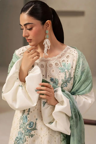 dhanak 3pc embroidered shirt with silk printed duppata 006