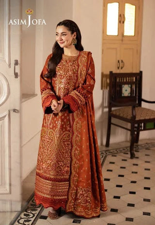 Dhanak-3PC Sequence Embroidered Shirt with Dhanak Embroidered Dupatta - 6467