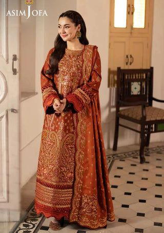Dhanak-3PC Sequence Embroidered Shirt with Dhanak Embroidered Dupatta - 6467