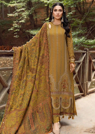 Dhanak-3PC Sequence Embroidered Shirt with Digital Printed Shawl - 116
