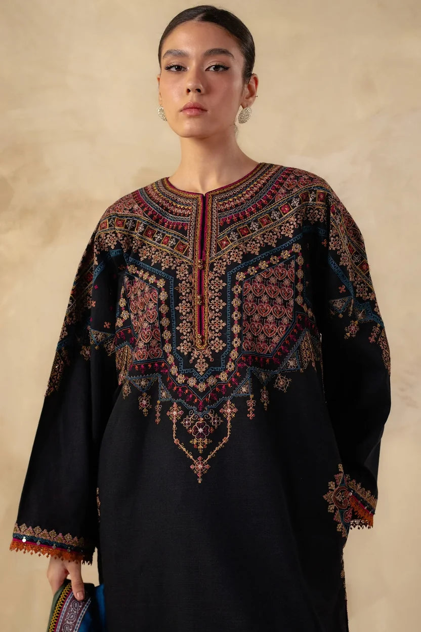 Dhanak 3PC Embroidered-652