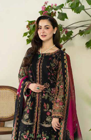 Lawn 3PC Embroidered With Digital Printed Jauqard Dupatta-5215