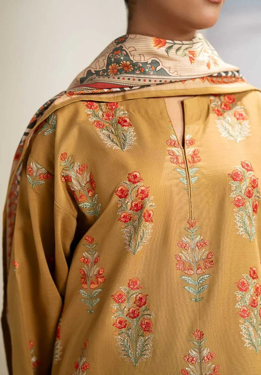 LAWN 3PC EMBROIDERED WITH DIGITAL PRINTED DUPATTA-1188